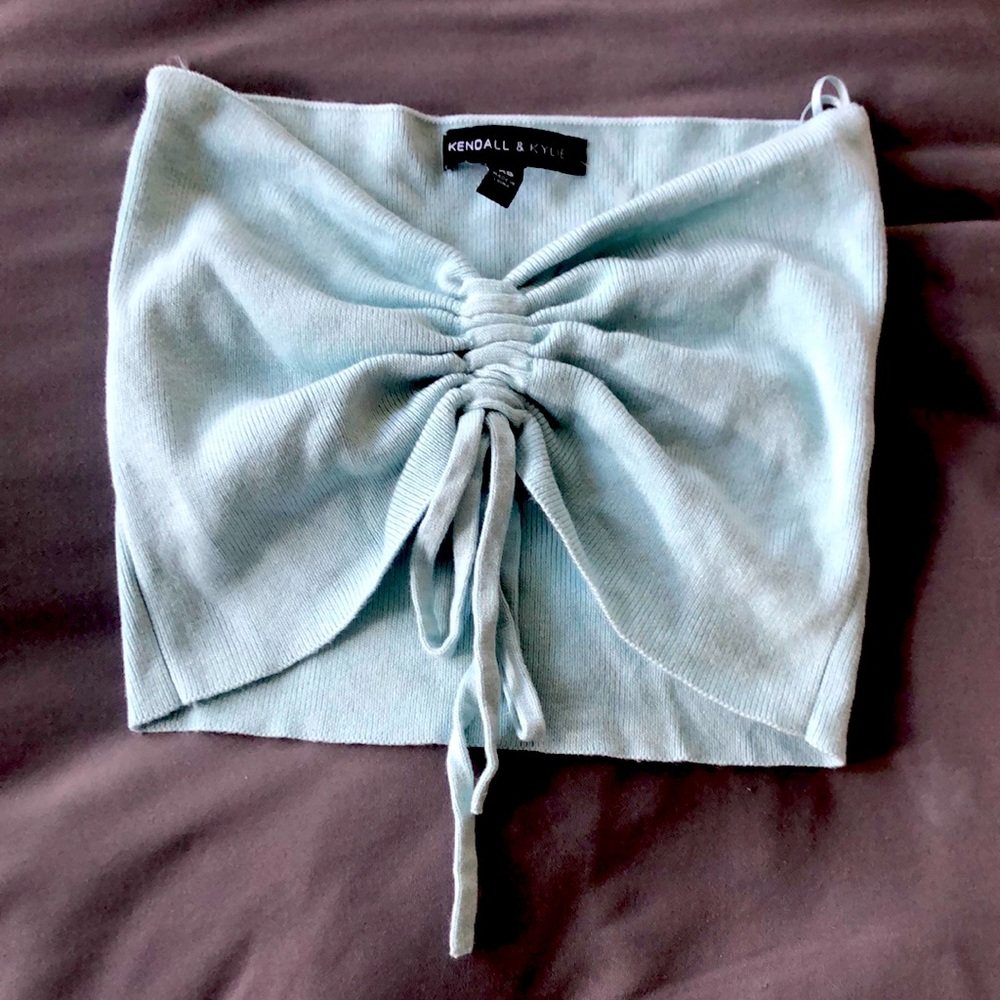 Kendall and Kylie XS Blue Tube Top